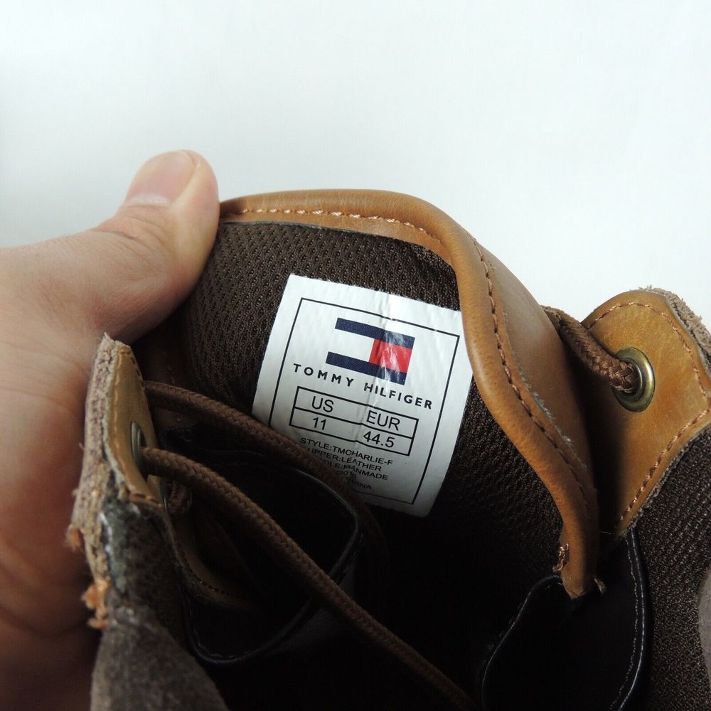 Tommy Hilfiger Charlie Waterproof Boots Men's Size 11 Tan Leather Outdoor - Picture 7 of 7